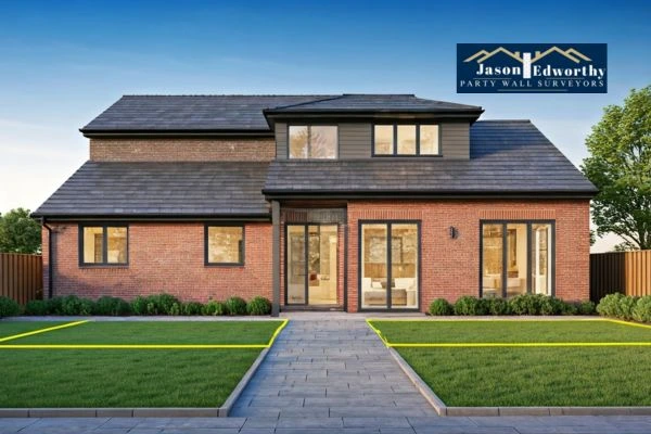 Home extension focusing on boundary line Romsey